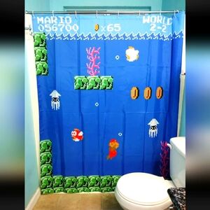 Super Mario Bros. Shower Curtain